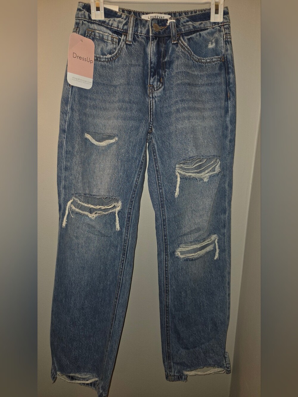 NWT Lovervet By Vervet Jeans High Rise Straight Size 24/0